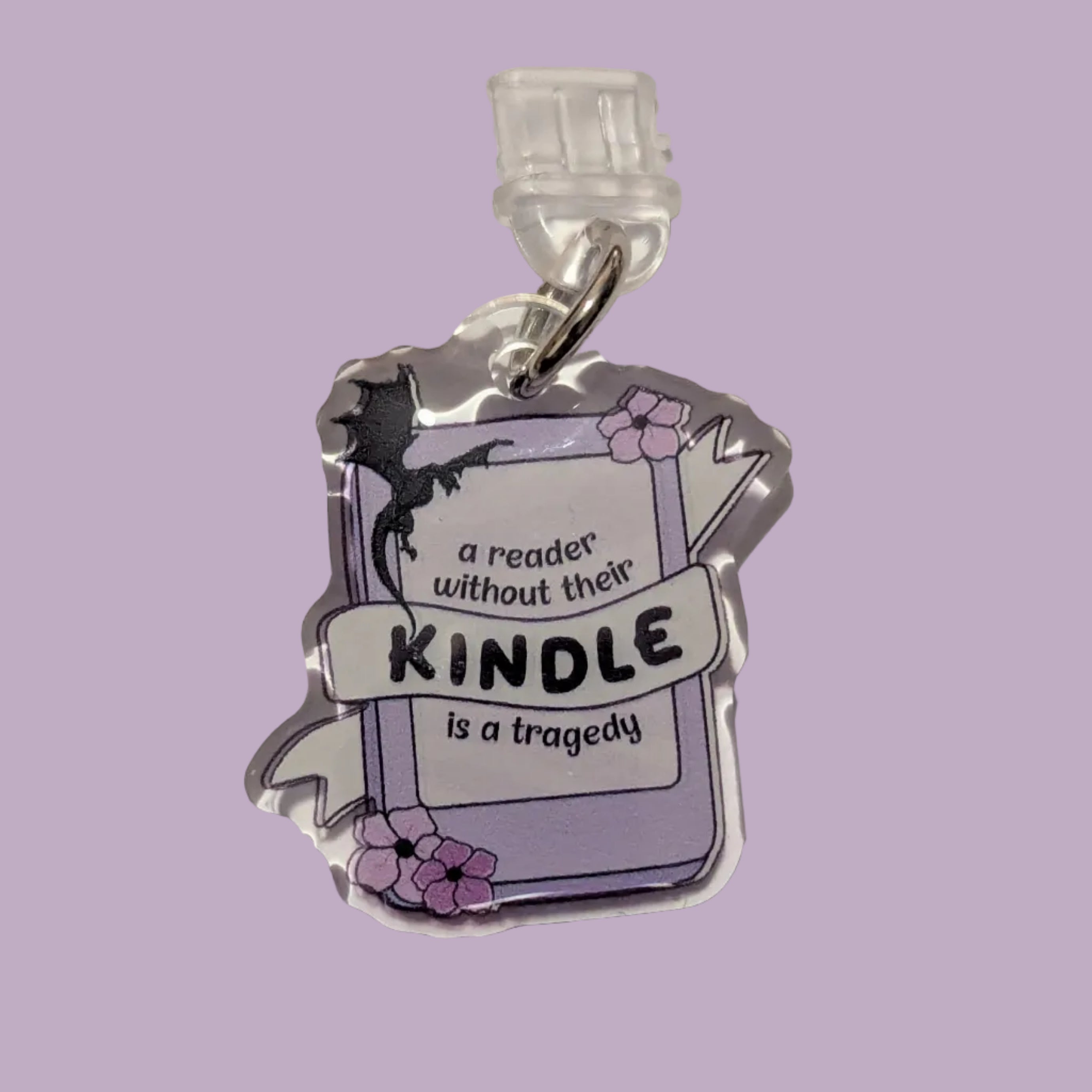 Deluxe Kindle Dragons Kindle Charm for USB-C Port - Decorate your E-Readers or Phone