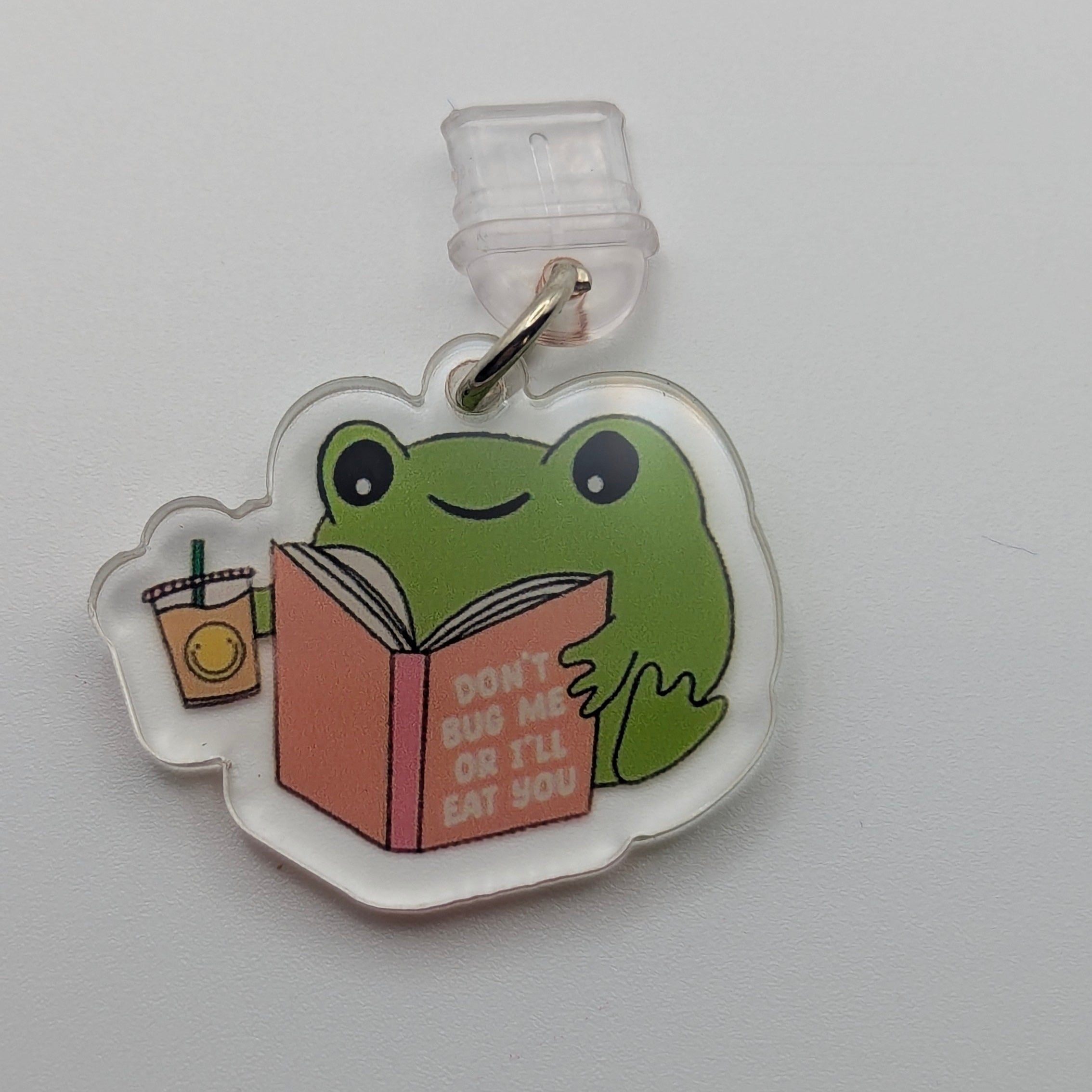 Reading Frog Kindle Charm for USB-C Port - Decorate your E-Readers or Phone