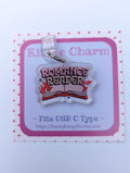 Romance Reader Kindle Charm for USB-C Port - Decorate your E-Readers or Phone