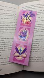 Pink Romantasy Elements Bookmark