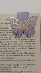 Lilac Butterfly Magnetic Bookmark
