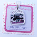Falling for the Villain Kindle Charm for USB-C Port - Decorate your E-Readers or Phone