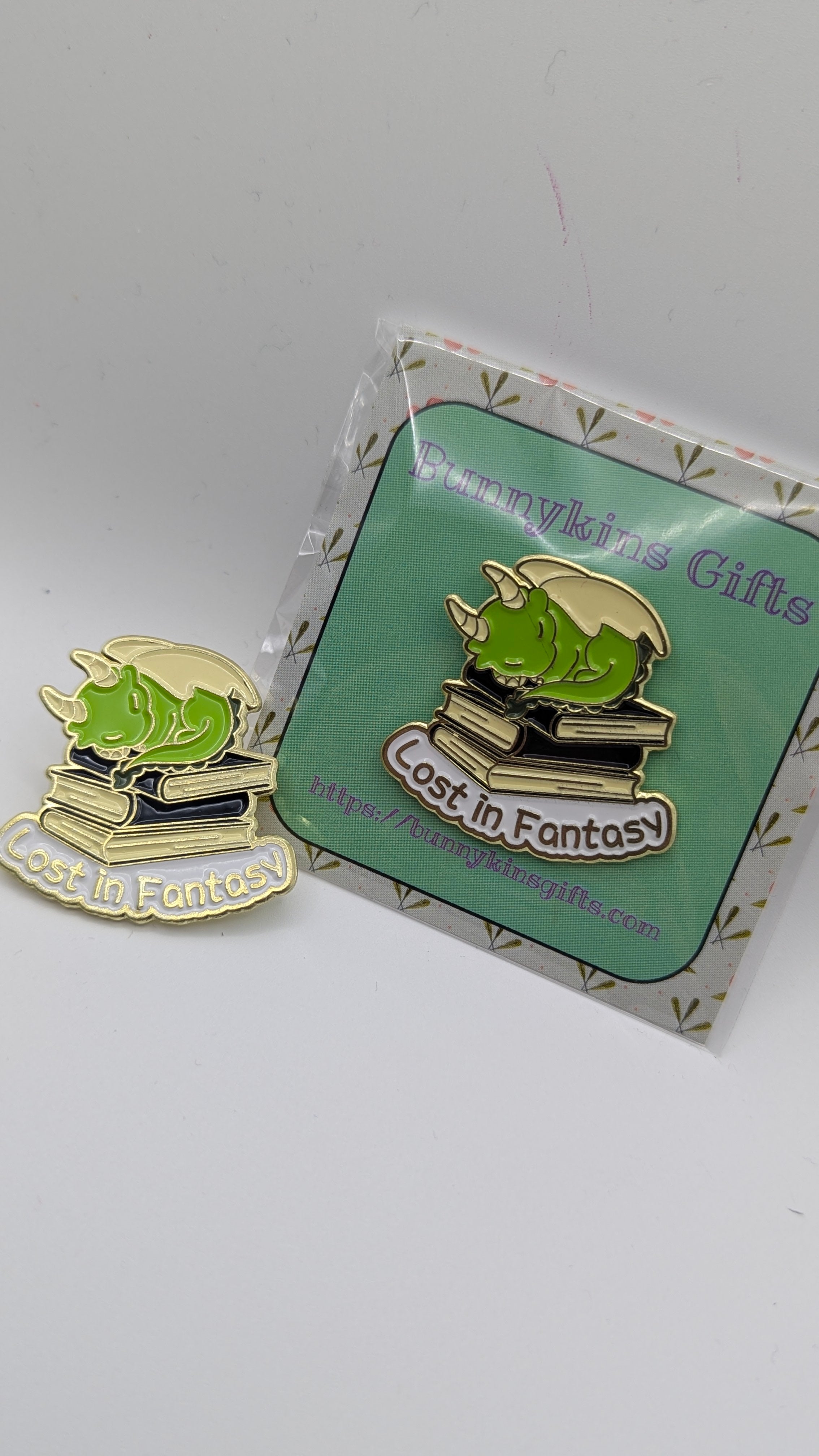 Lost in Fantasy Dragon Enamel Pin Badge