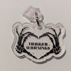 Trigger Warnings Kindle Charm for USB-C Port - Decorate your E-Readers or Phone