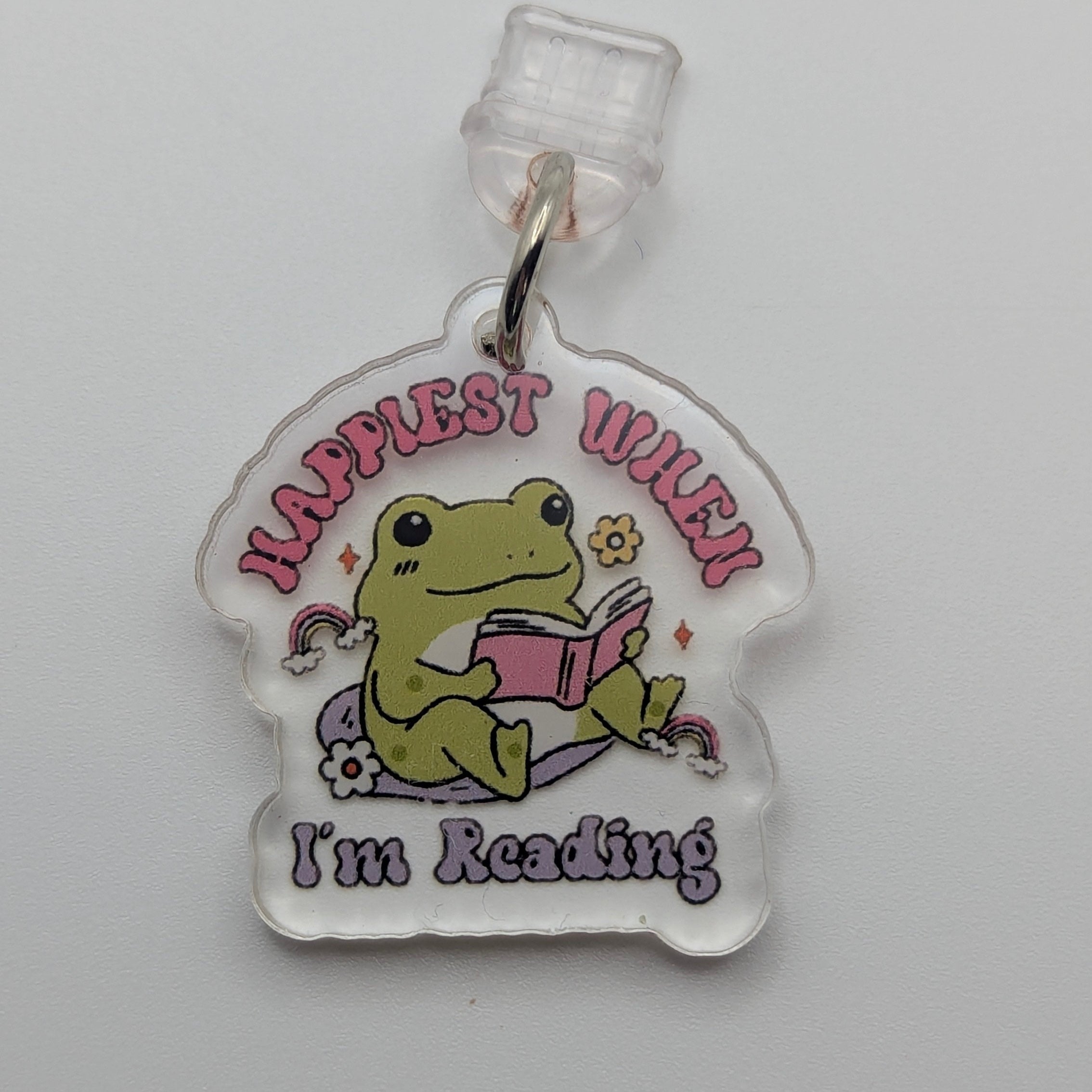 Reading Frog Kindle Charm for USB-C Port - Decorate your E-Readers or Phone