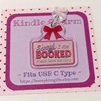 Sorry I Am Booked Kindle Charm for USB-C Port - Decorate your E-Readers or Phone