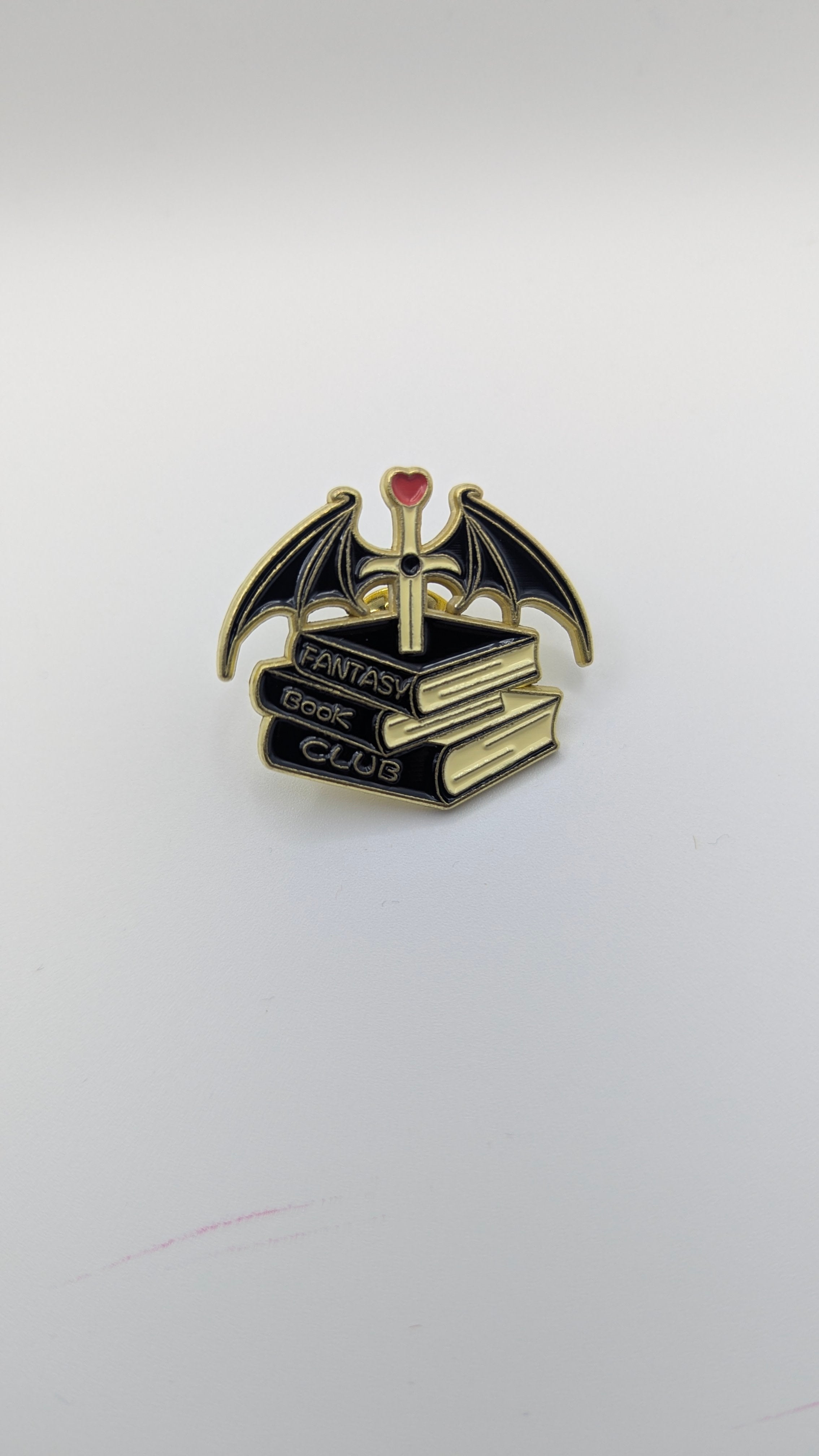 Fantasy Book Club Sword Enamel Pin Badge