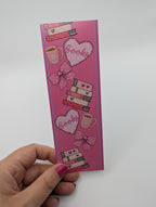 Pink Book Lover Bookmark