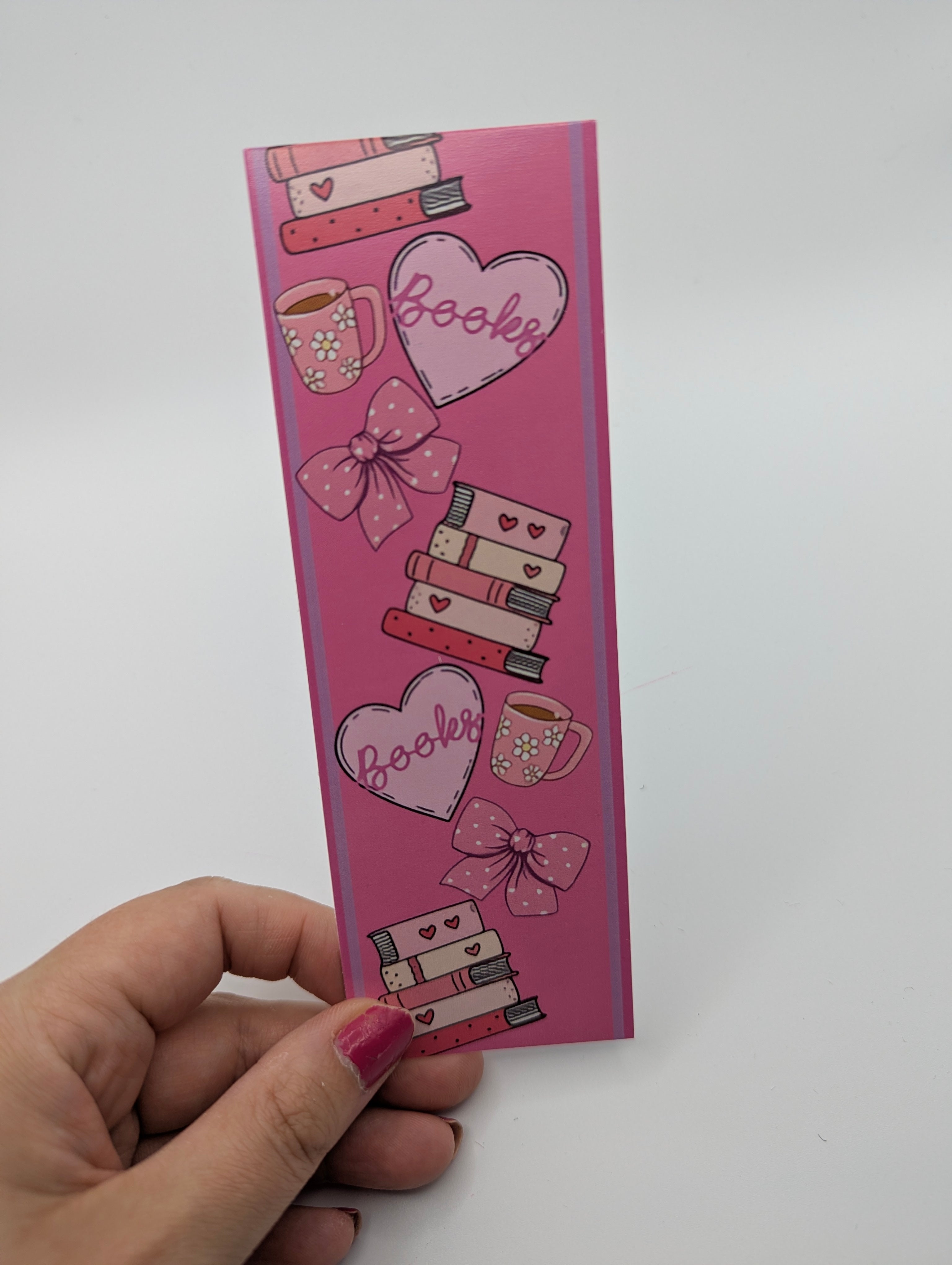 Pink Book Lover Bookmark