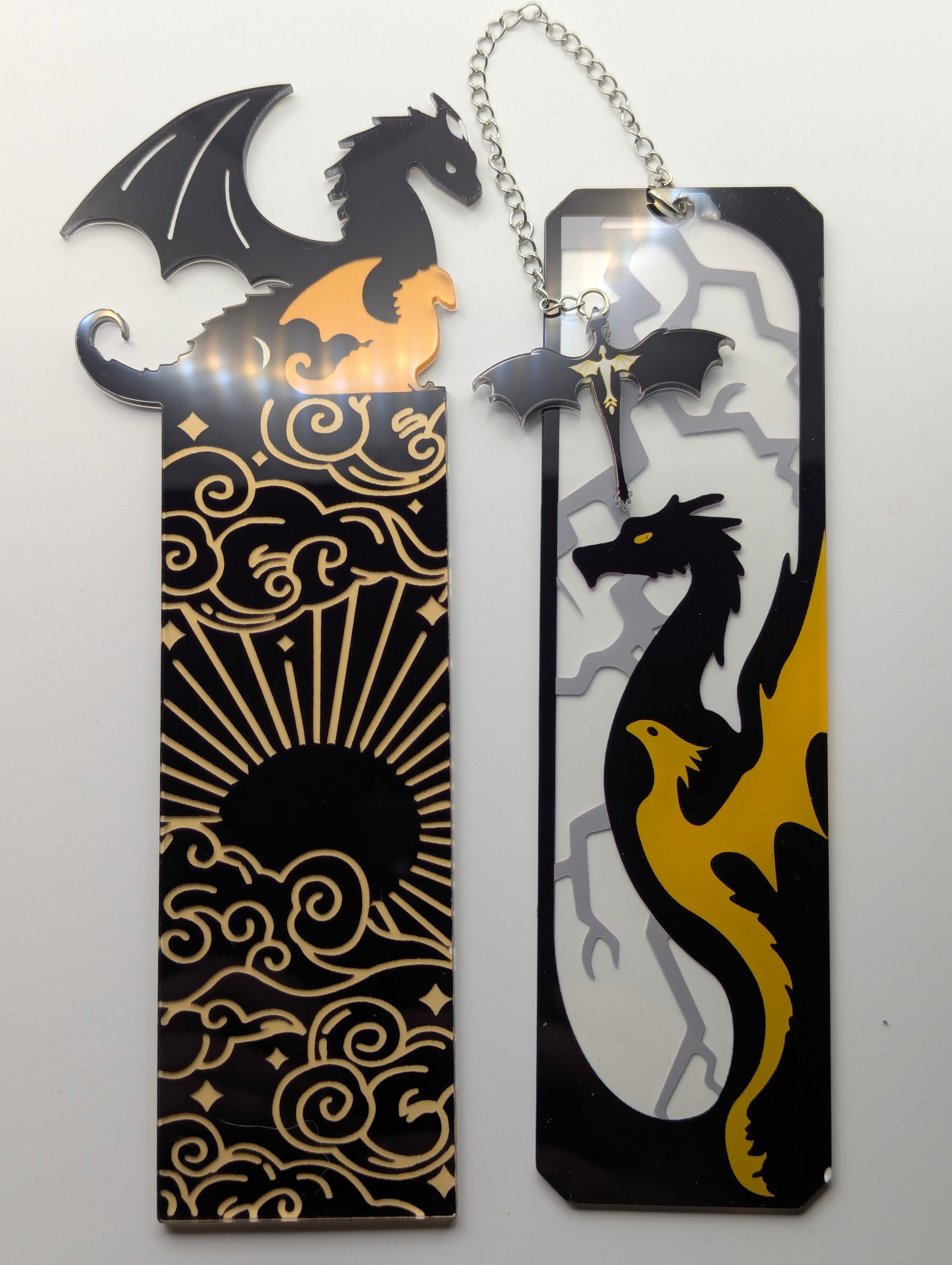 Set of 2 Dragon Bookmarks