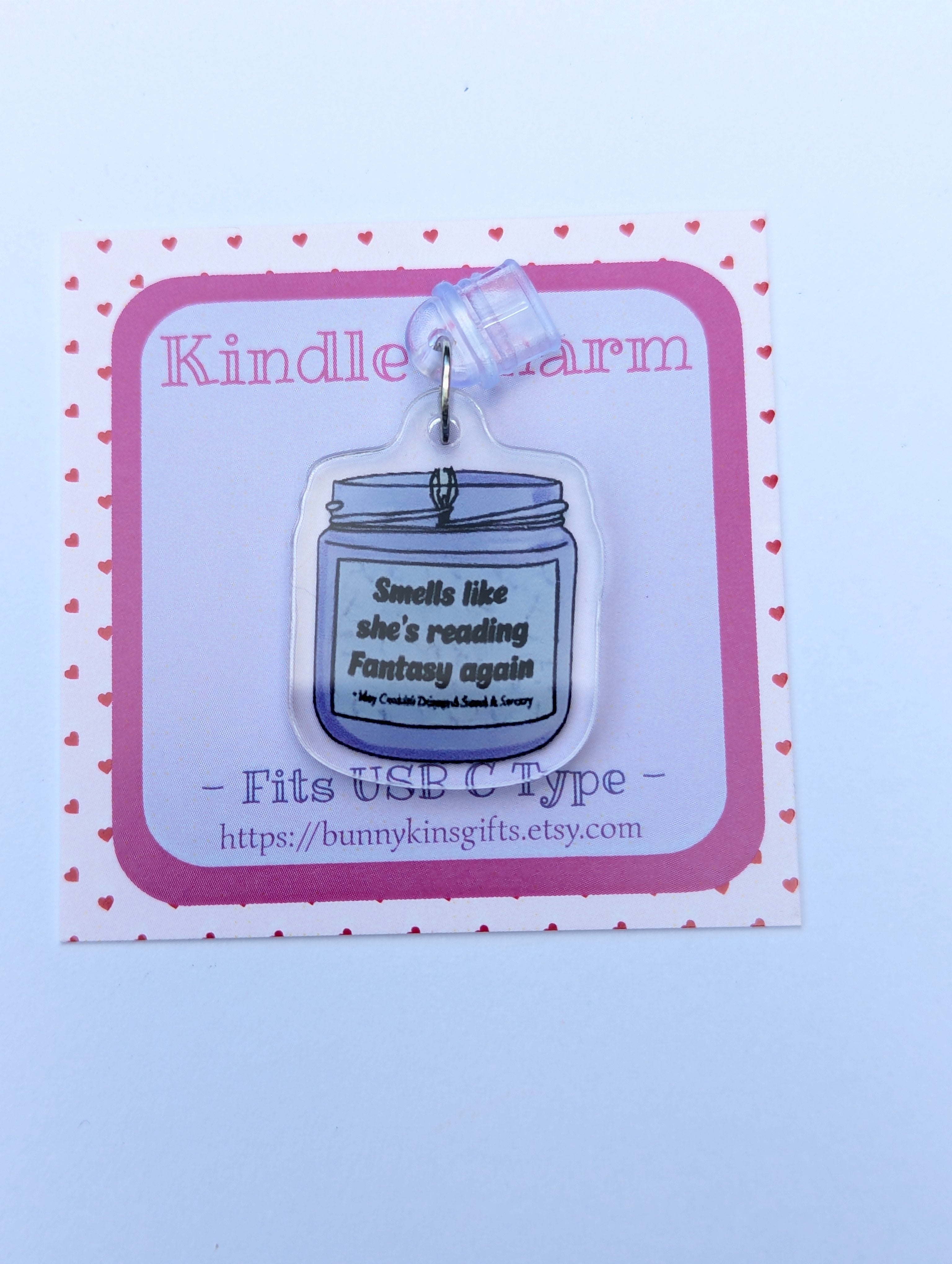 Smells Like Fantasy Kindle Charm for USB-C Port - Decorate your E-Readers or Phone