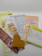 Colour themed bookmark and  review set