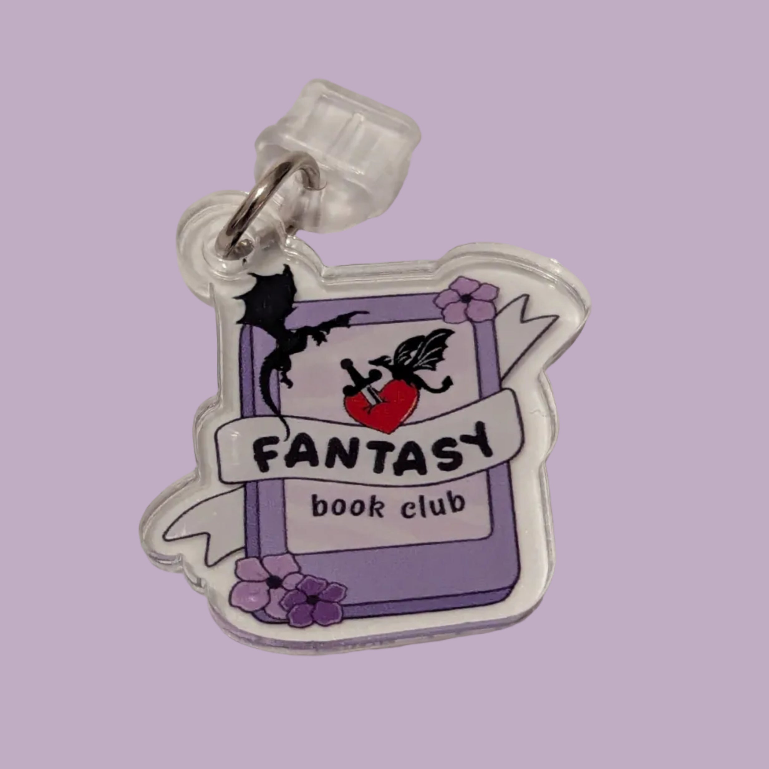 Fantasy Book Club Kindle Charm for USB-C Port - Decorate your E-Readers or Phone