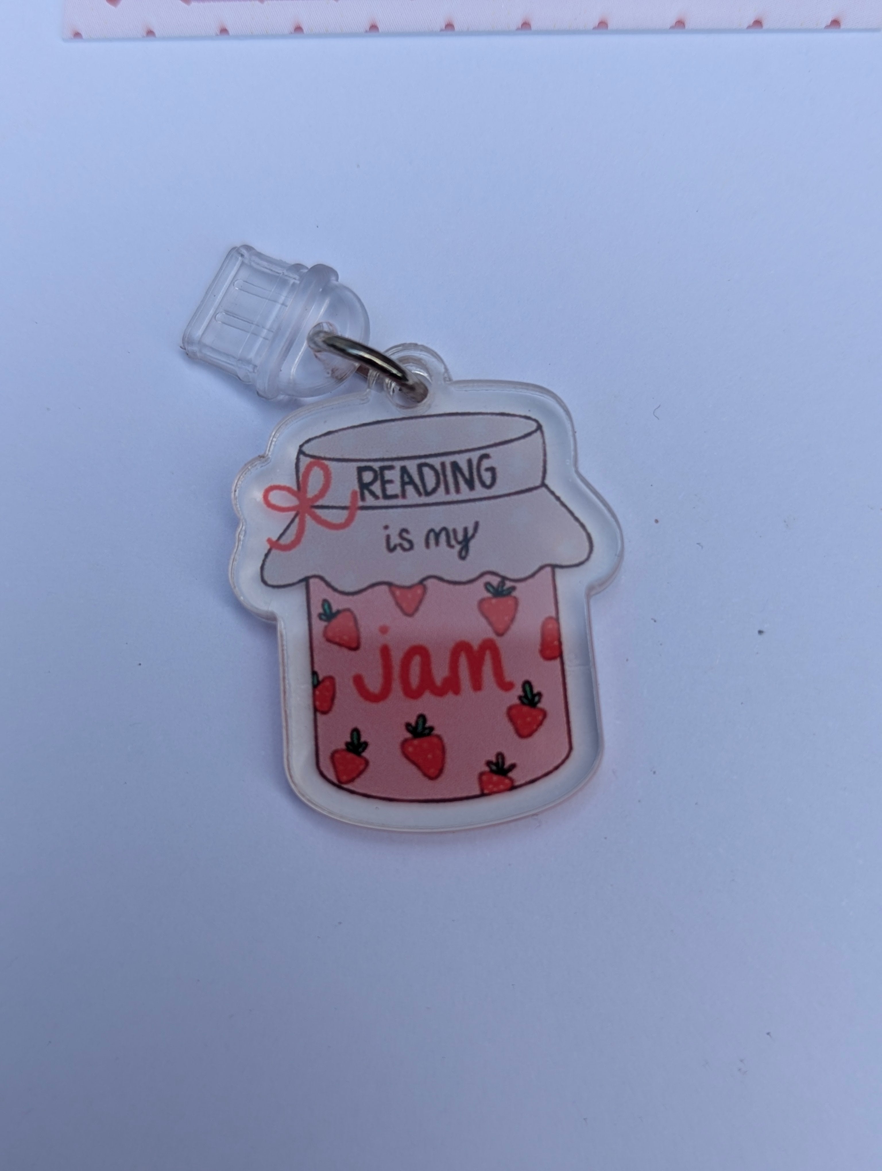 Reading is my Jam Charm for USB-C Port - Decorate your E-Readers or Phone