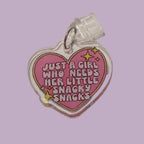Girl Who Needs Snacks Kindle Charm for USB-C Port - Decorate your E-Readers or Phone