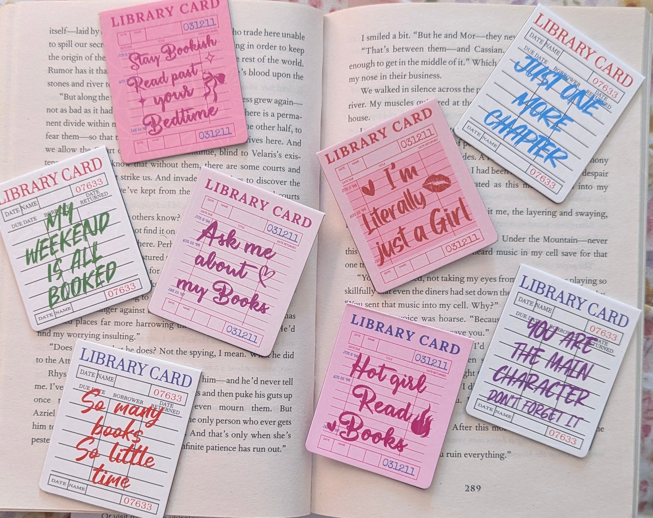 Library Card Magnetic Bookmark