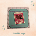 Romance Reader Enamel Pin Badge