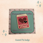 Romance Reader Enamel Pin Badge