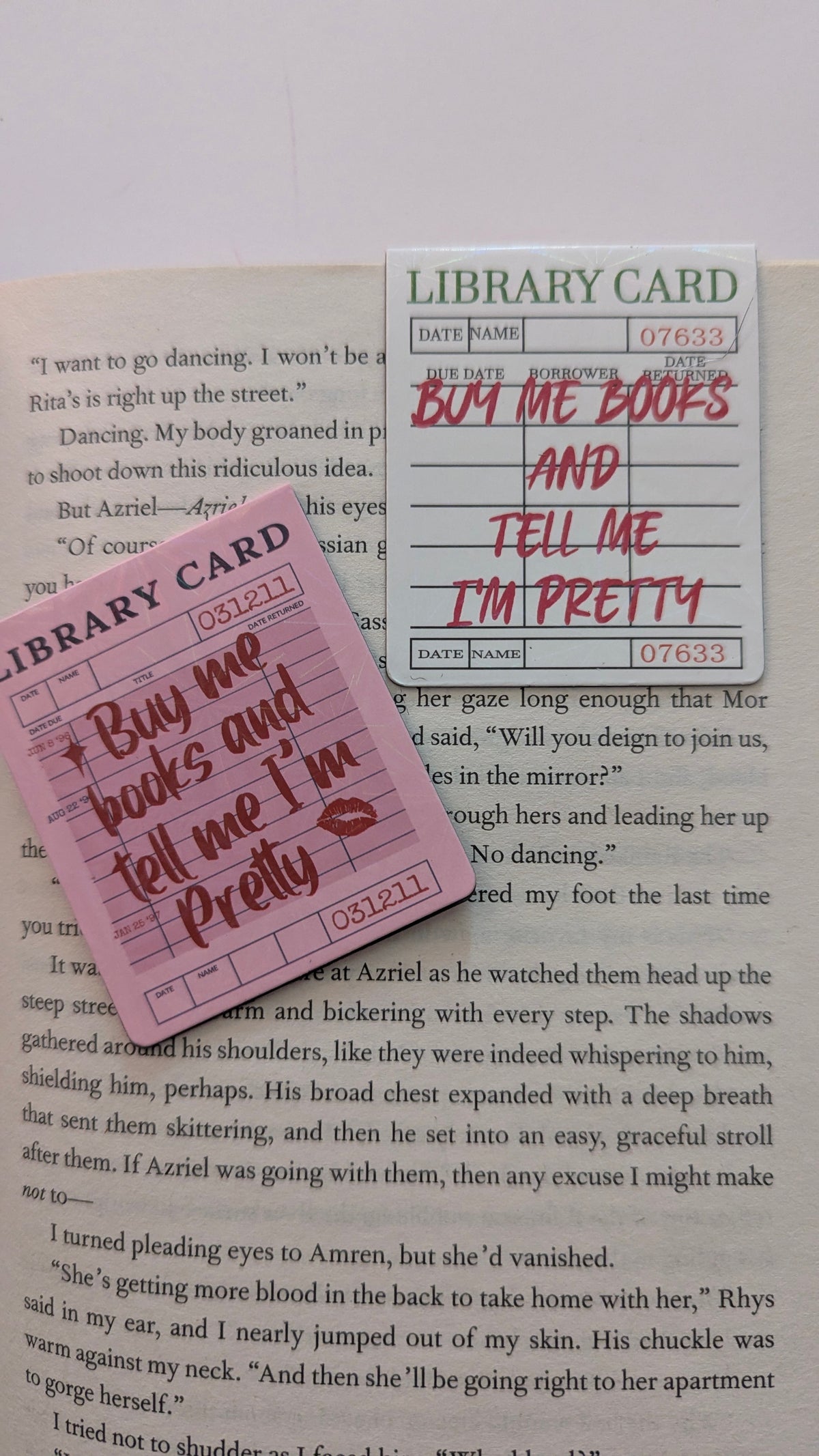 Library Card Magnetic Bookmark