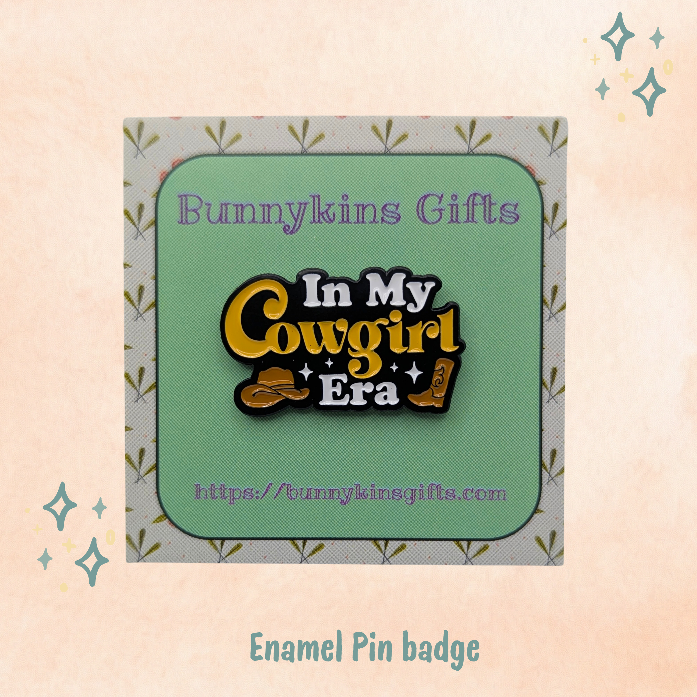 In My Cowboy Era Enamel Pin Badge