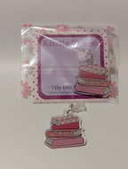 Pink Book Stack Kindle Charm for USB-C Port - Decorate your E-Readers or Phone