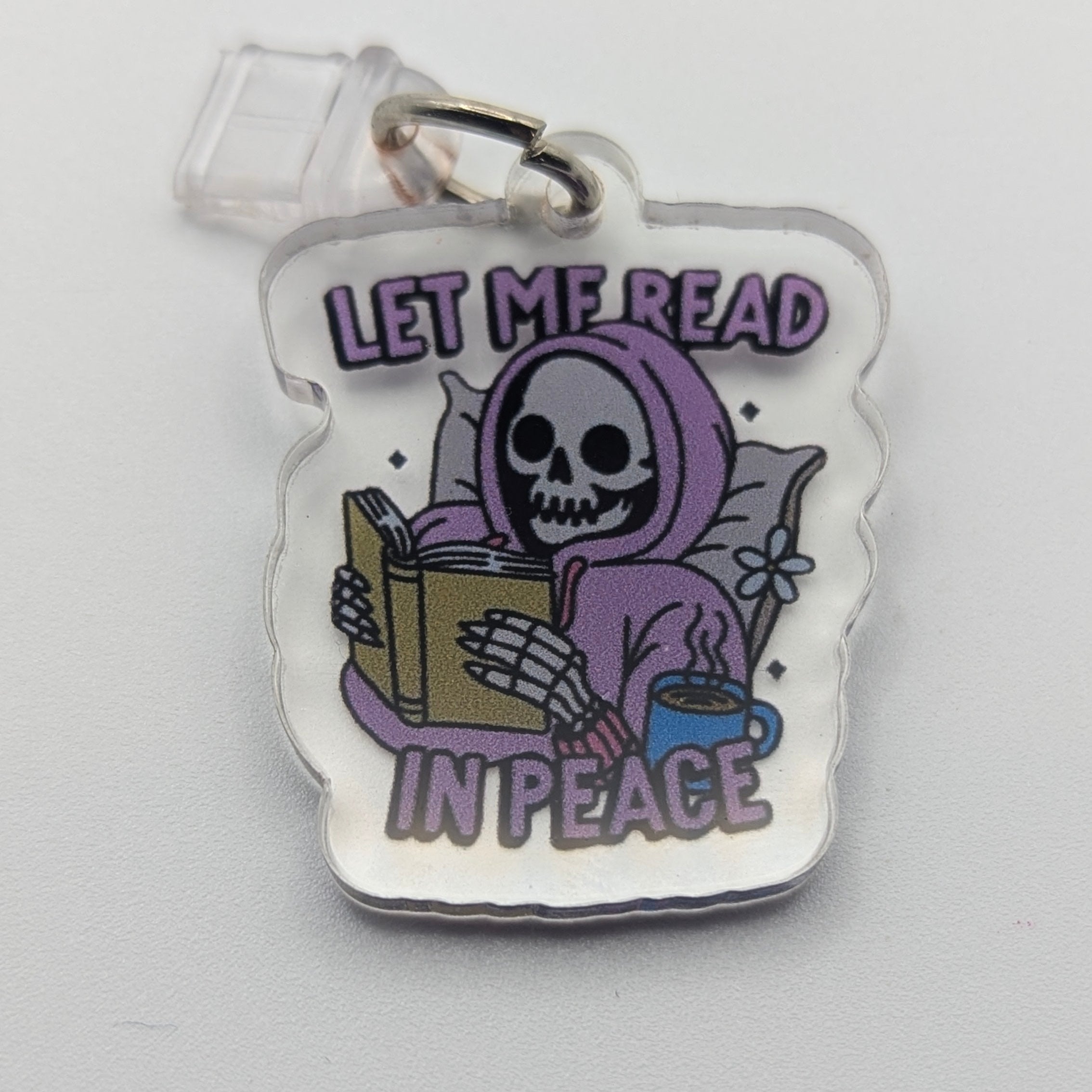 Read in Peace Kindle Charm for USB-C Port - Decorate your E-Readers or Phone