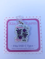 Dark Side Kindle Charm for USB-C Port - Decorate your E-Readers or Phone