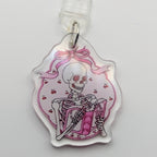 Skeleton Reader Kindle Charm for USB-C Port - Decorate your E-Readers or Phone