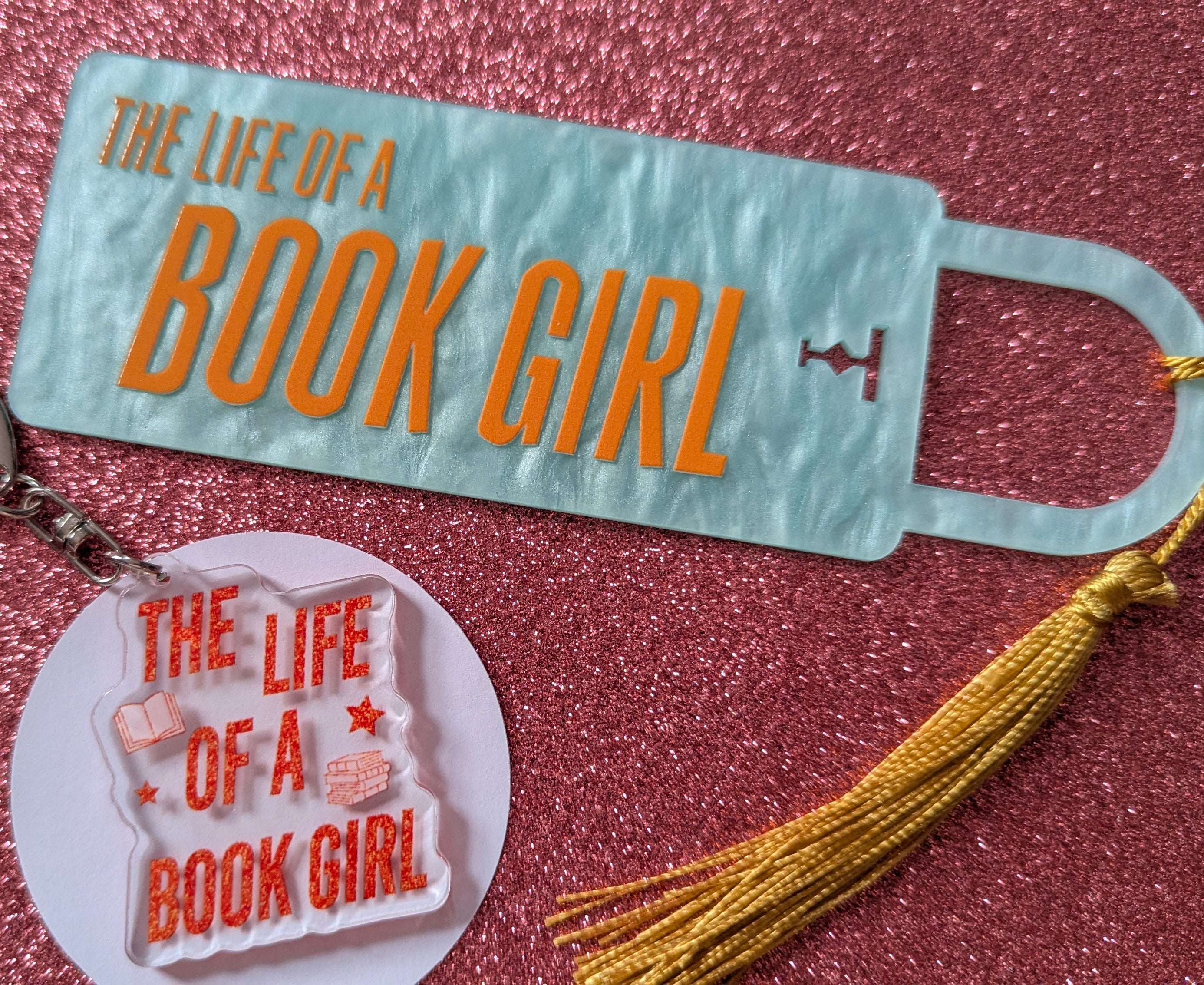 Book Girl Bookmark & Keyring Set - Life of a Bookgirl