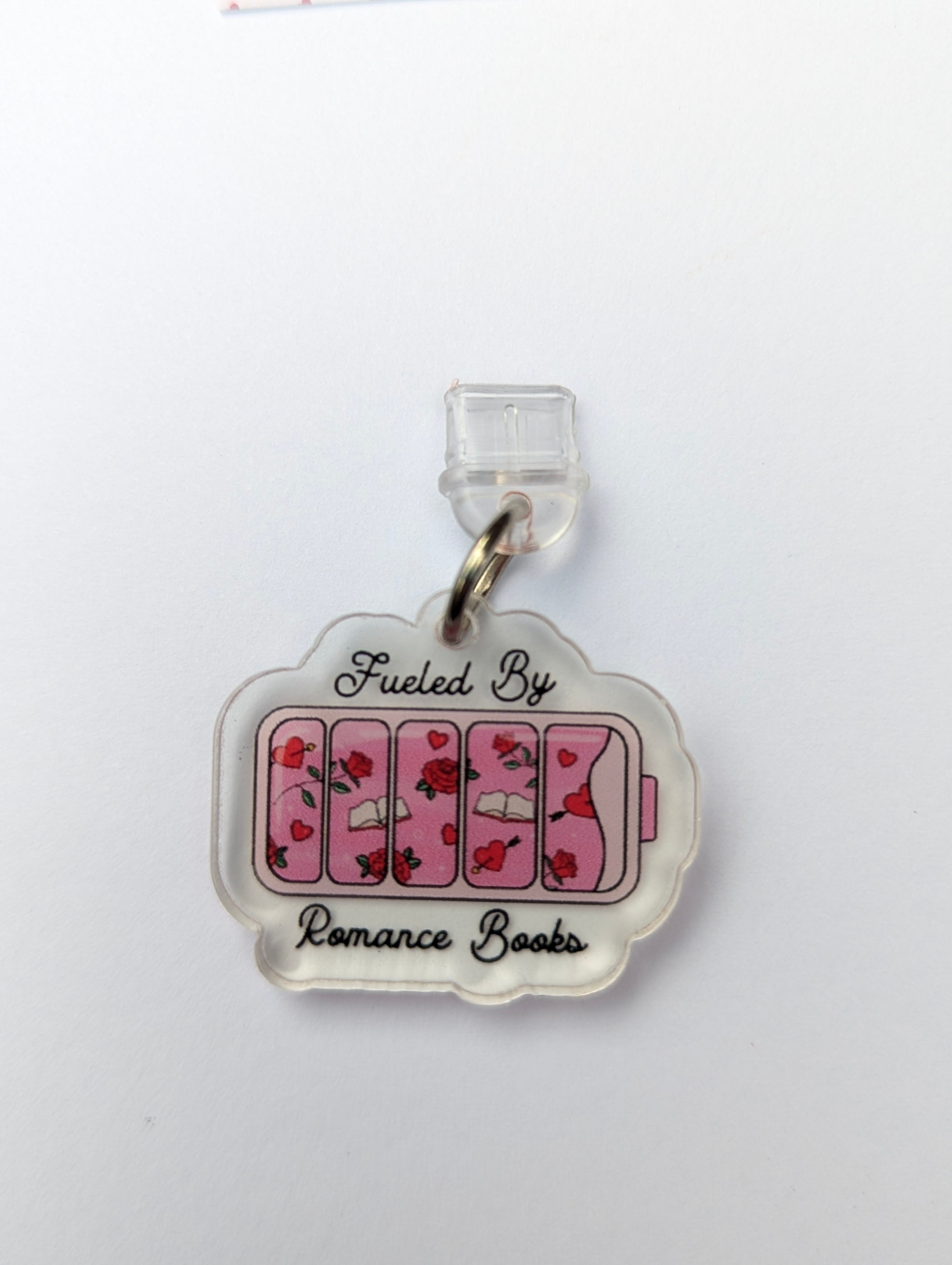 Fuelled by Romance Kindle Charm for USB-C Port - Decorate your E-Readers or Phone
