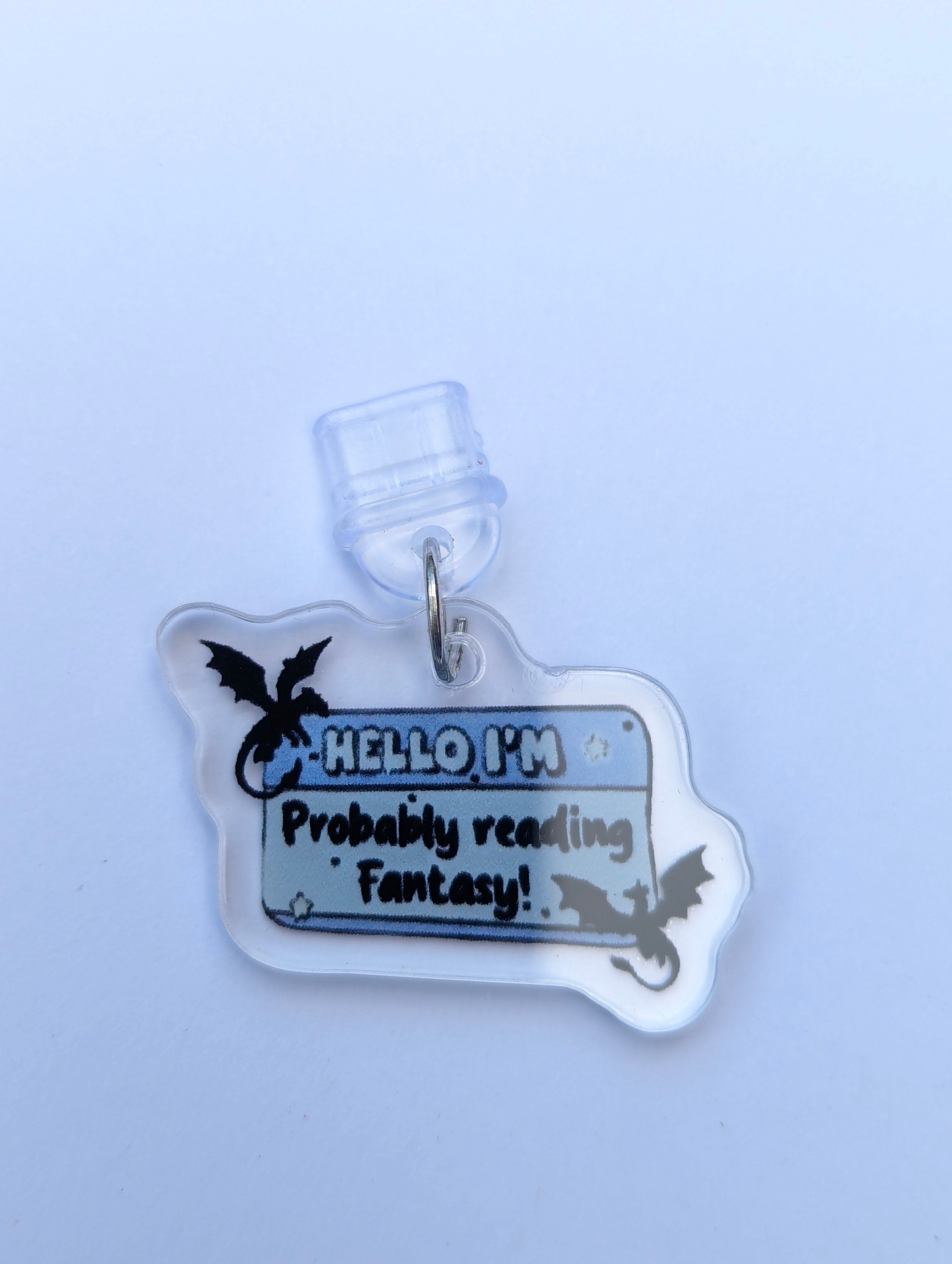 Probably Reading Fantasy Kindle Charm for USB-C Port - Decorate your E-Readers or Phone