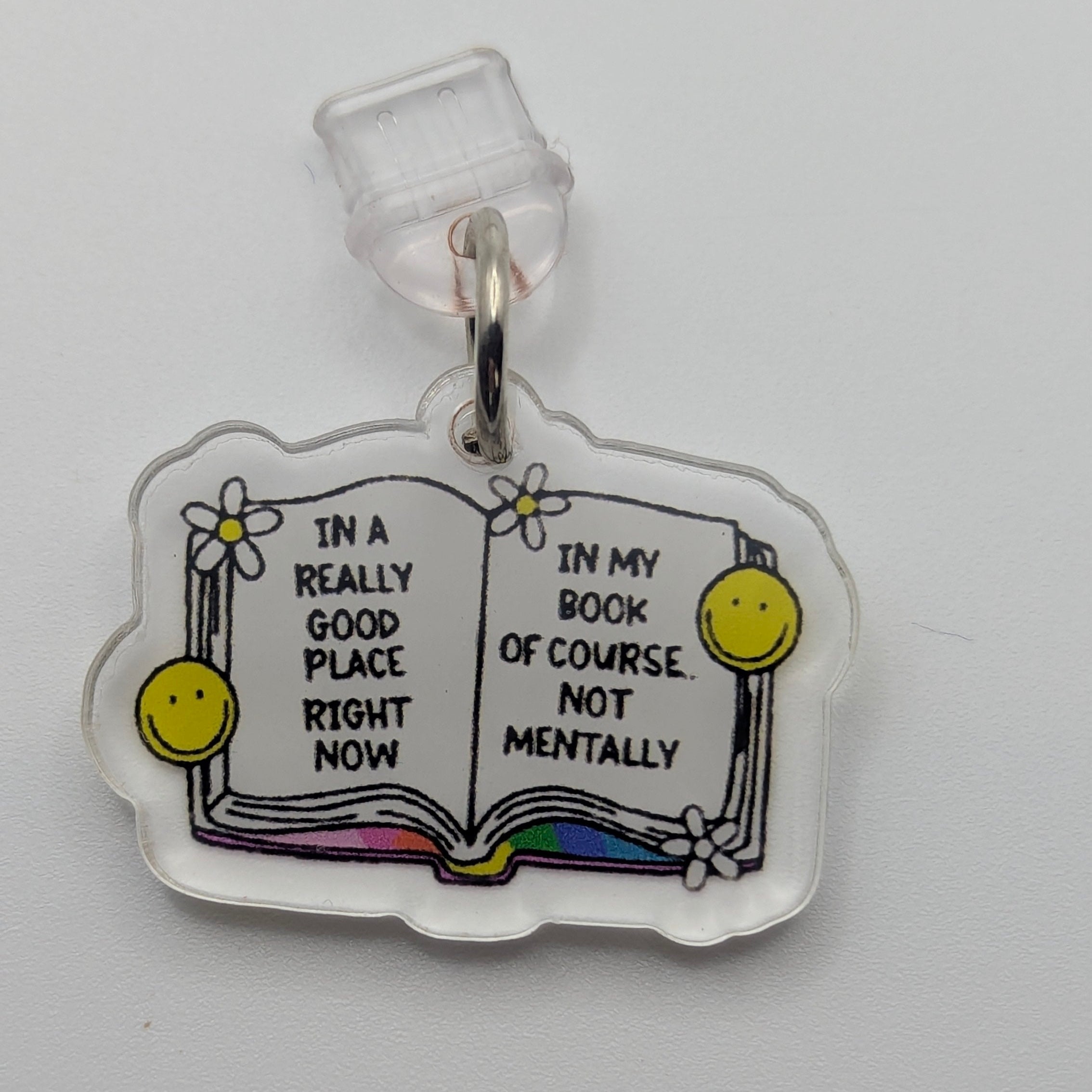 In a Good Place Kindle Charm for USB-C Port - Decorate your E-Readers or Phone
