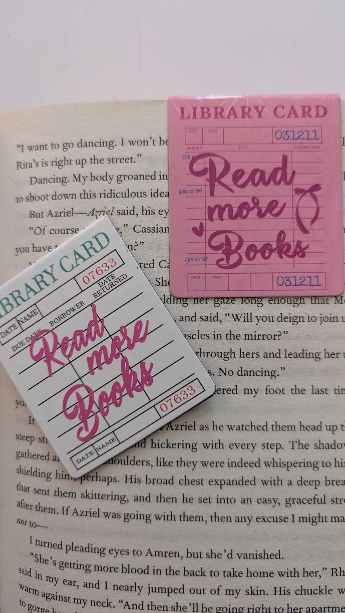 Library Card Magnetic Bookmark