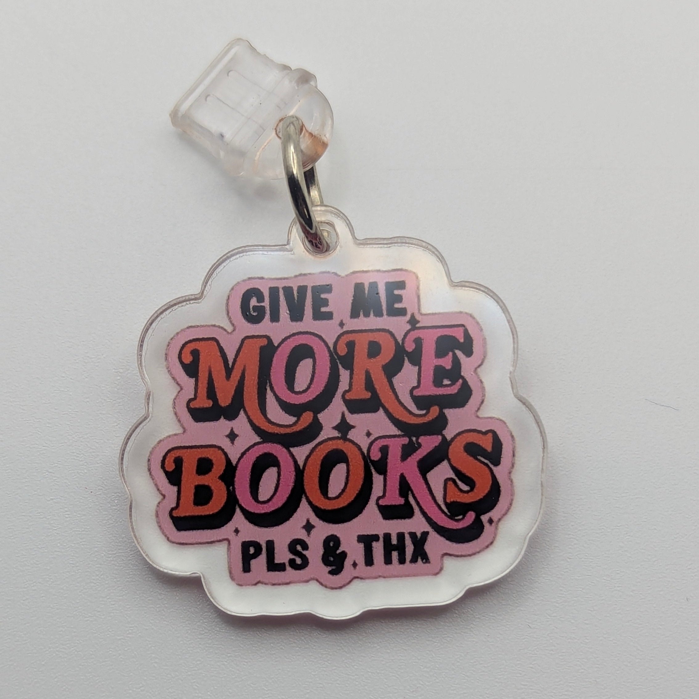 Give Me More Books Kindle Charm for USB-C Port - Decorate your E-Readers or Phone