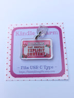 Explicit Content Kindle Charm for USB-C Port - Decorate your E-Readers or Phone