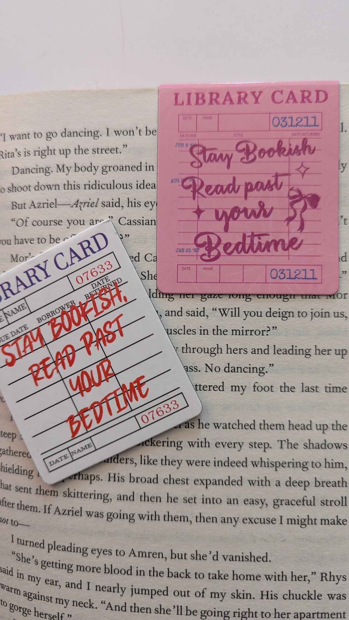 Library Card Magnetic Bookmark