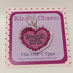 Bookish Girlie Kindle Charm for USB-C Port - Decorate your E-Readers or Phone
