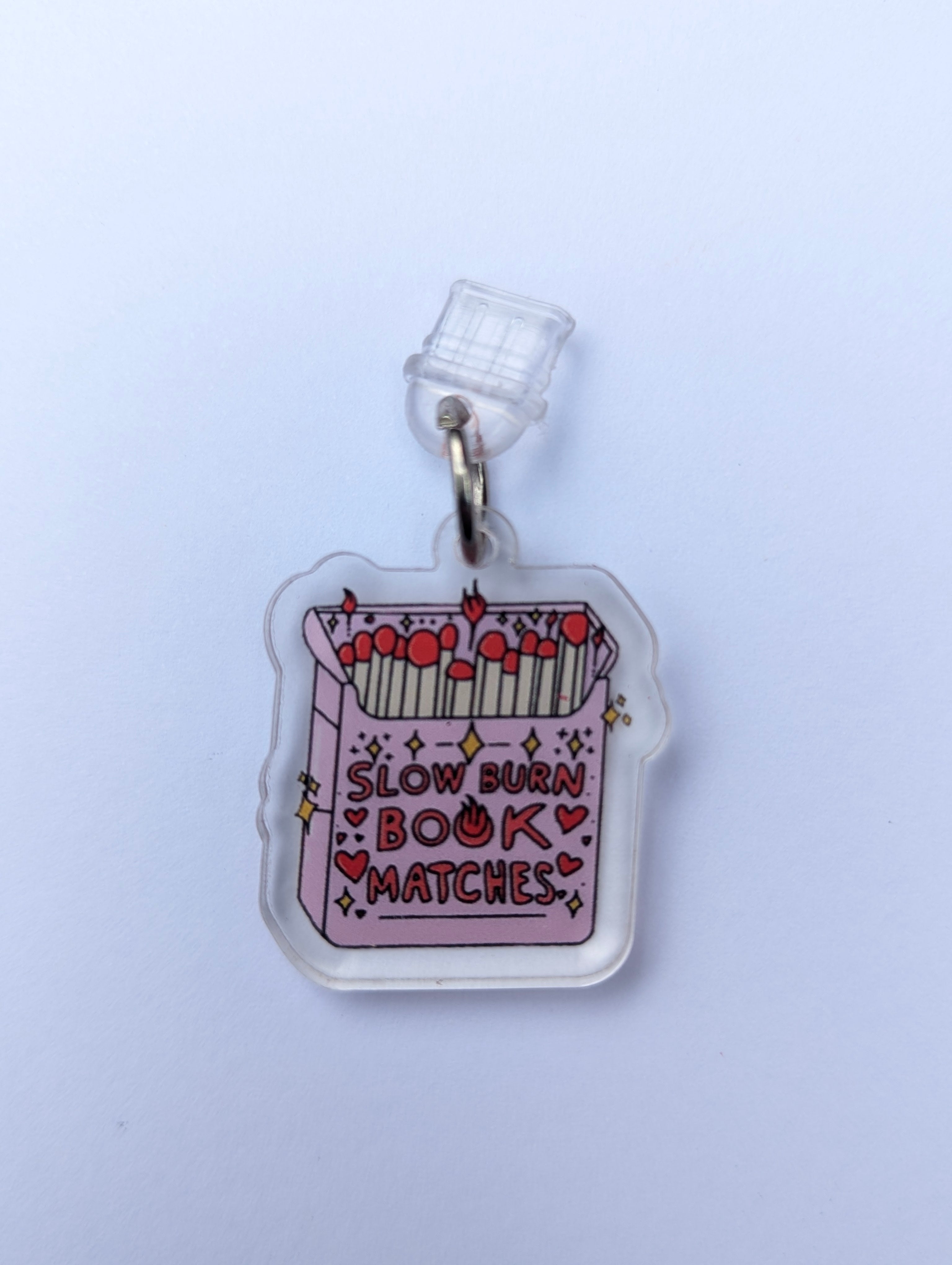 Slow Burn Matches Kindle Charm for USB-C Port - Decorate your E-Readers or Phone