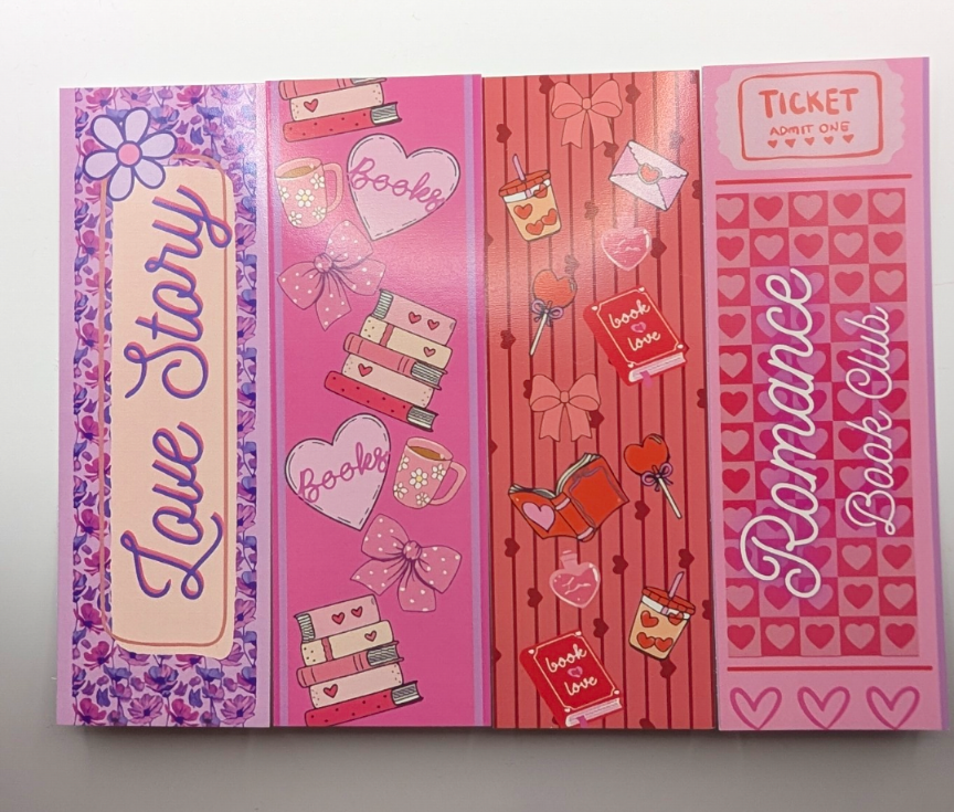 Romance Lover Bookmark Bundle - Set of 4
