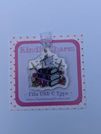 Romantasy Book Dragon Kindle Charm for USB-C Port - Decorate your E-Readers or Phone