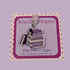 Fantasy Books Kindle Charm for USB-C Port - Decorate your E-Readers or Phone
