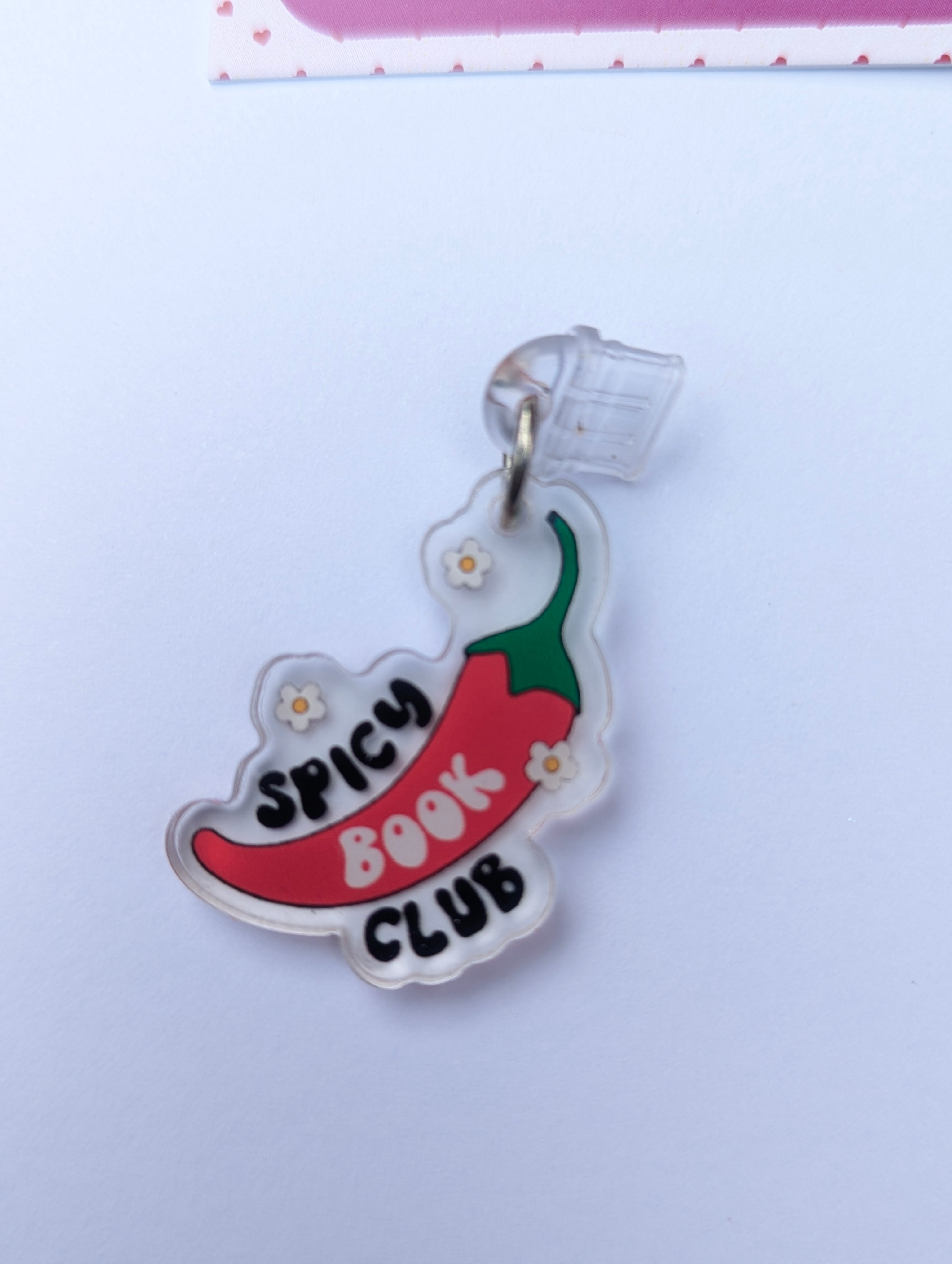Spicy Book Club Kindle Charm for USB-C Port - Decorate your E-Readers or Phone