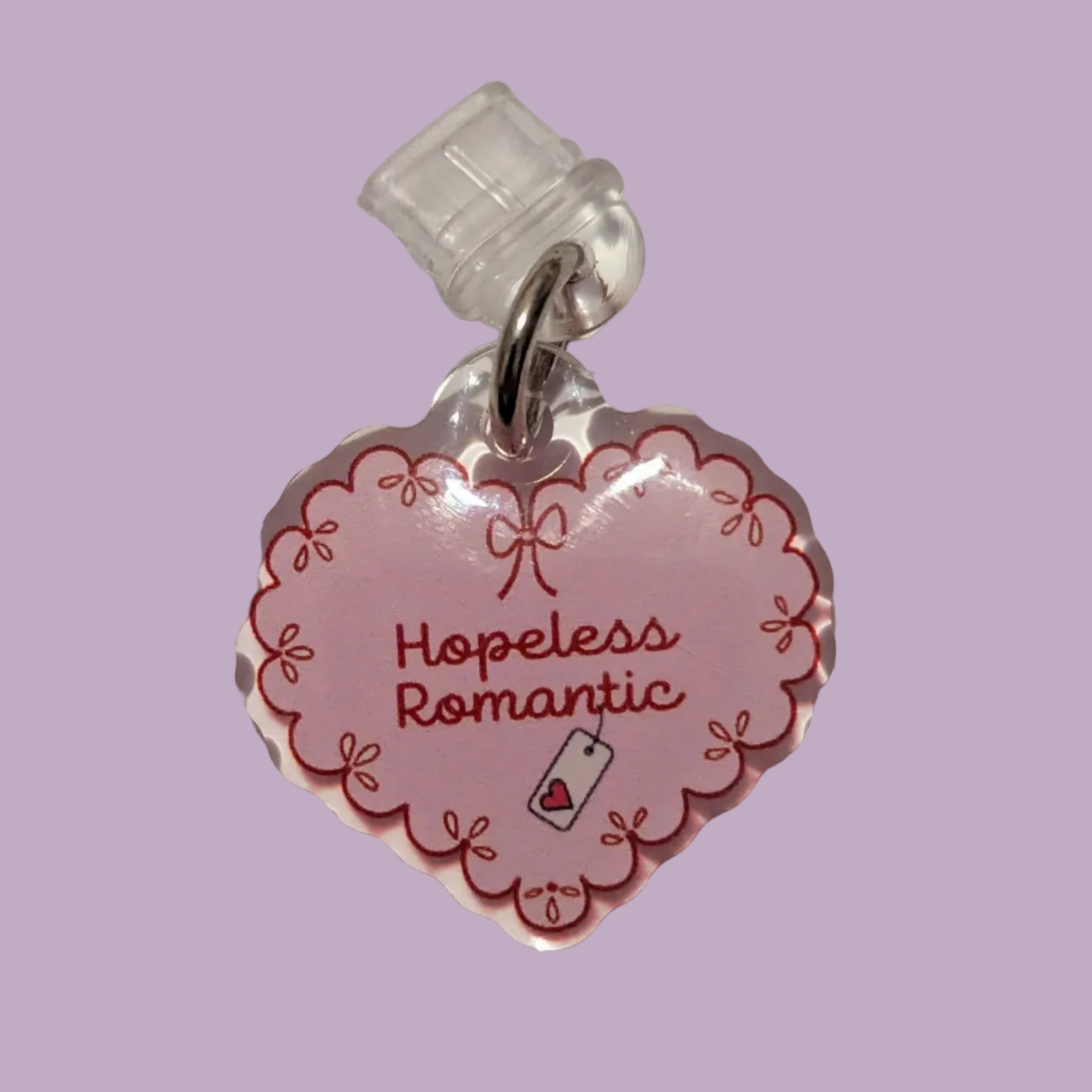 Deluxe Hopeless Romantic Kindle Charm for USB-C Port - Decorate your E-Readers or Phone