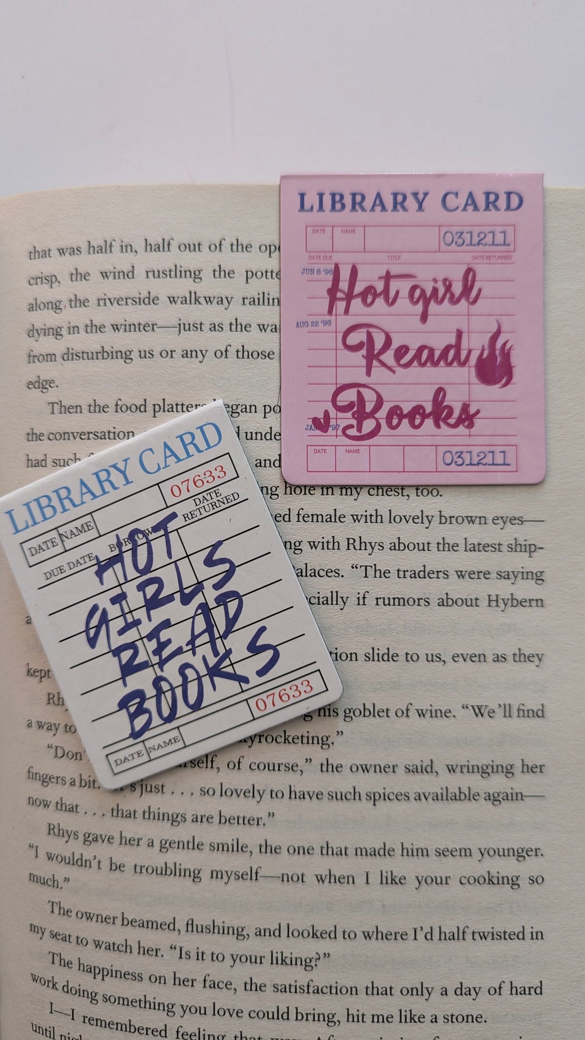 Library Card Magnetic Bookmark