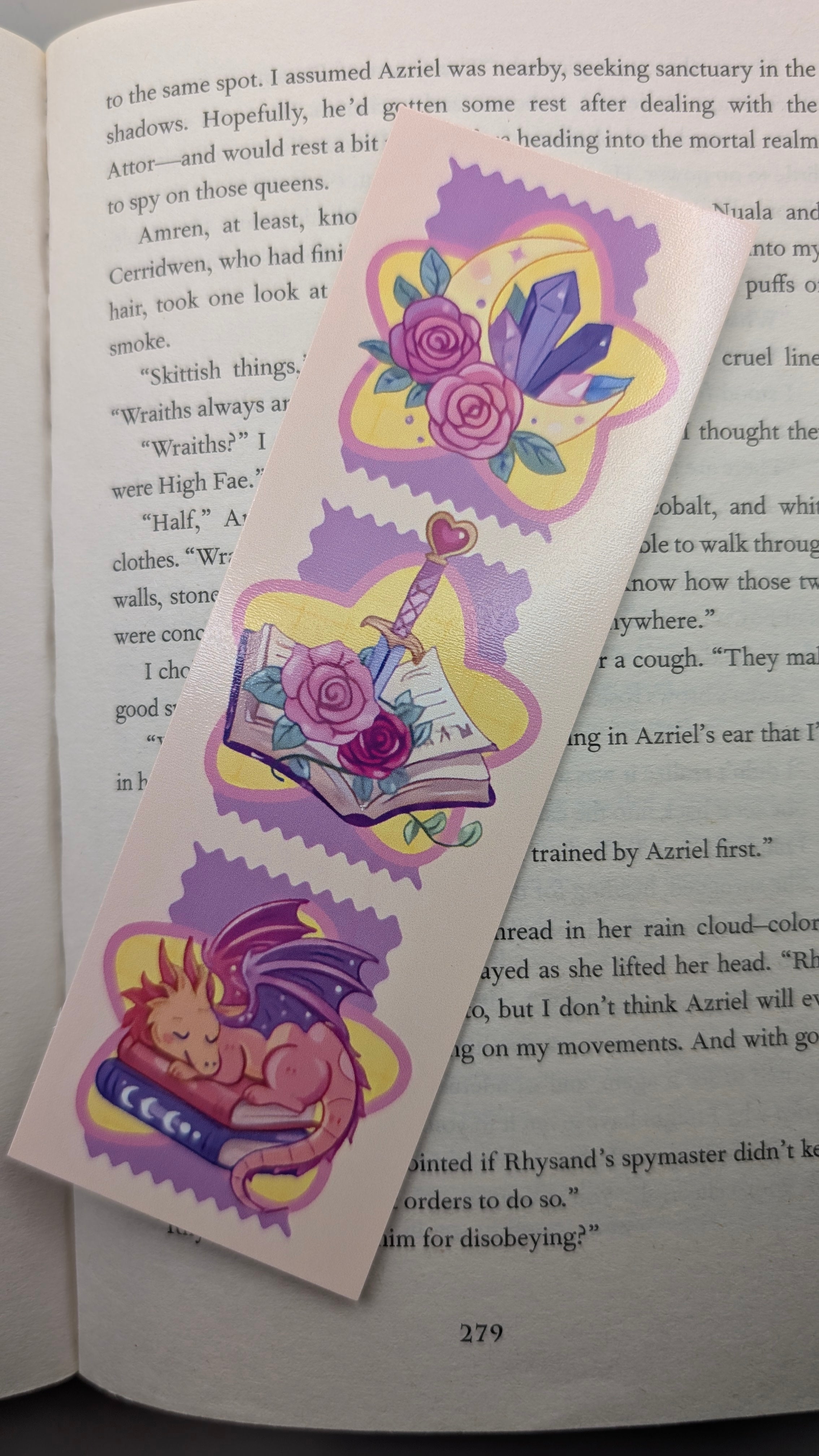 Romantasy Dragon Bookmark