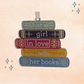 Just A Girl In Love With Her Books Bookshelf Decoration