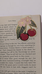 Red Cherry Magnetic Bookmark