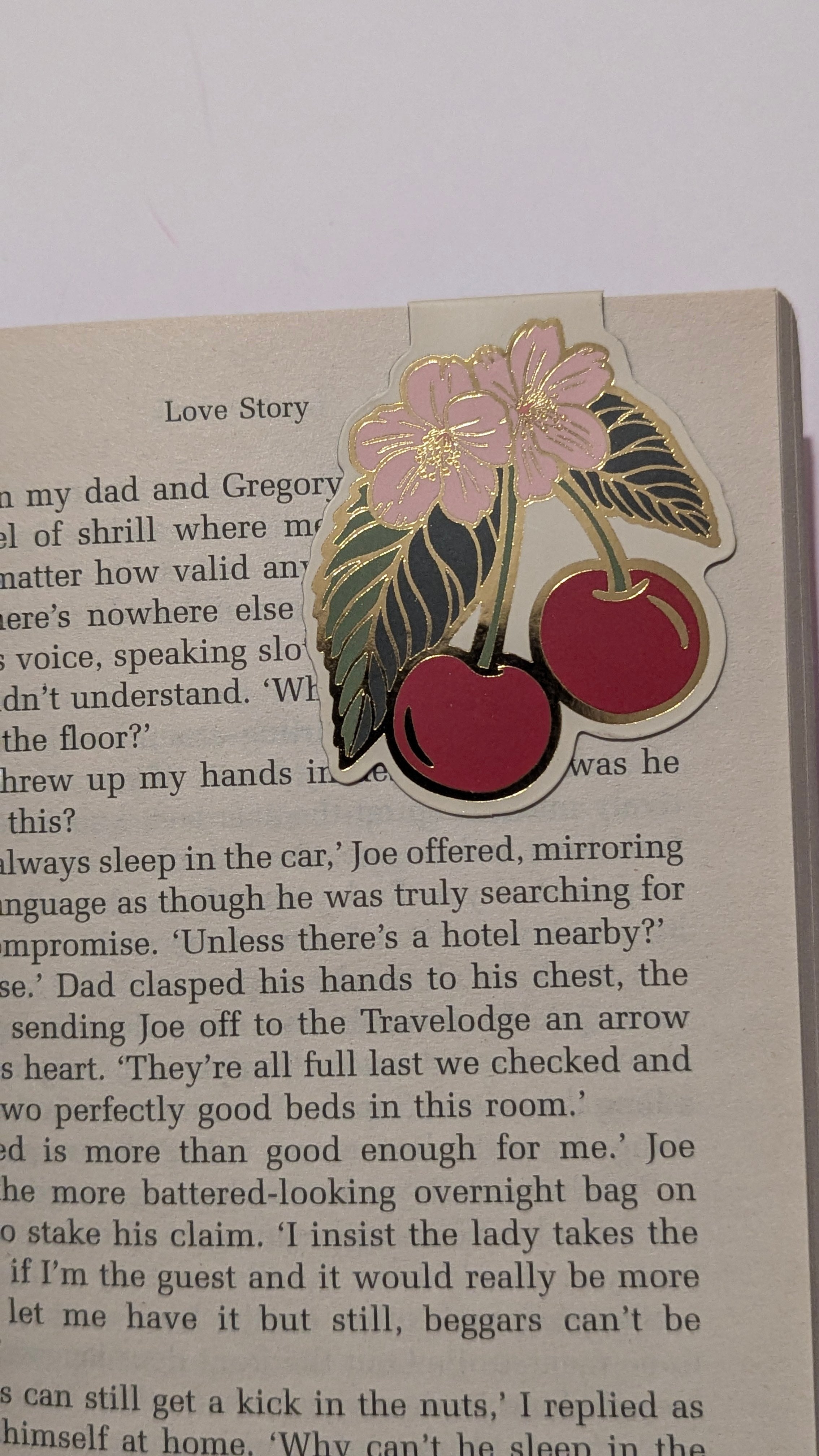 Red Cherry Magnetic Bookmark